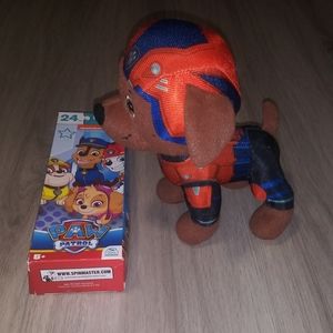 Paw Patrol Zuma Plushy + 24 Piece Jigsaw Puzzle by Nickelodeon